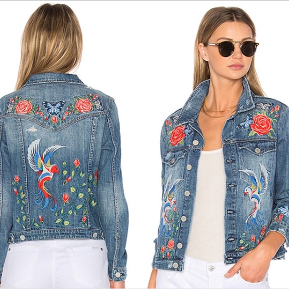 Blank NYC Jackets & Blazers - Blank NYC Embroidered Jean Jacket 🦋🦋🦋